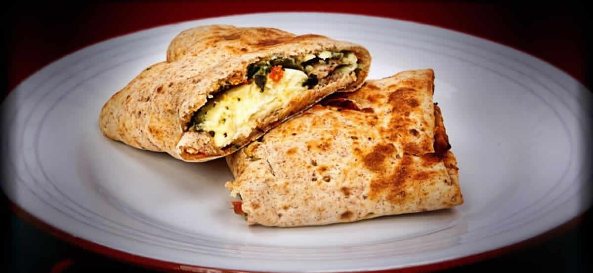 Spinach and Egg white wrap